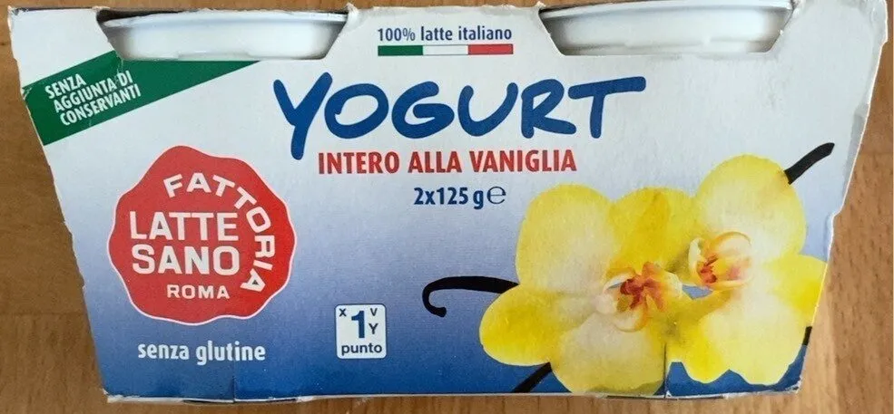 Yogurt intero alla vaniglia