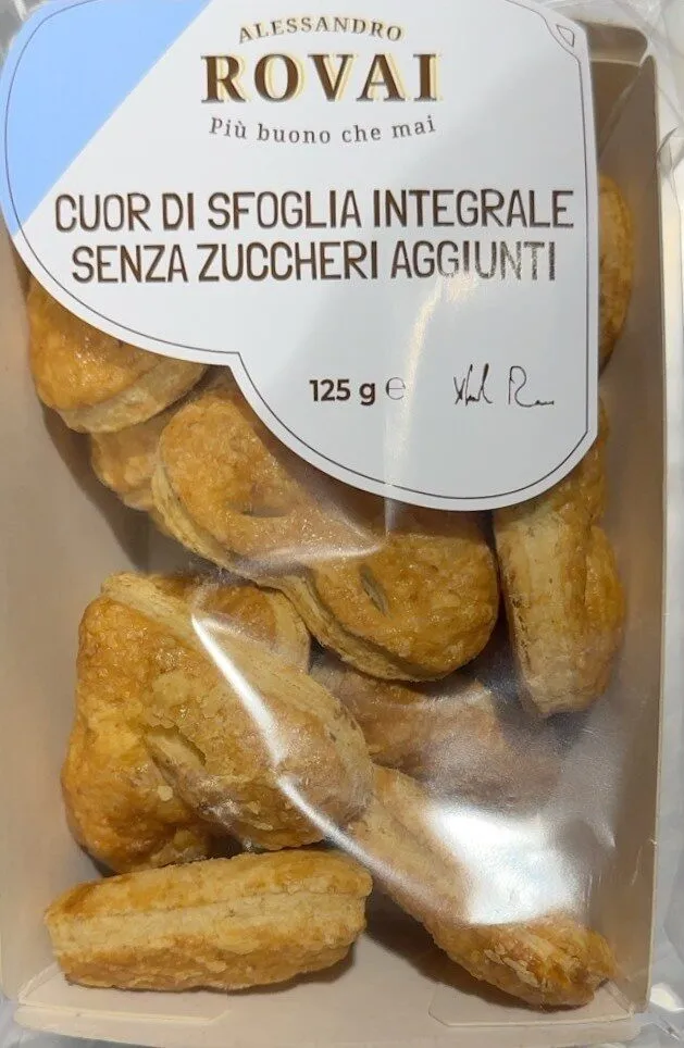Cuor di sfoglia integrali senza zuccheri aggiunti