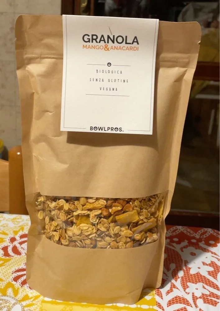 Granola mango e anacardi