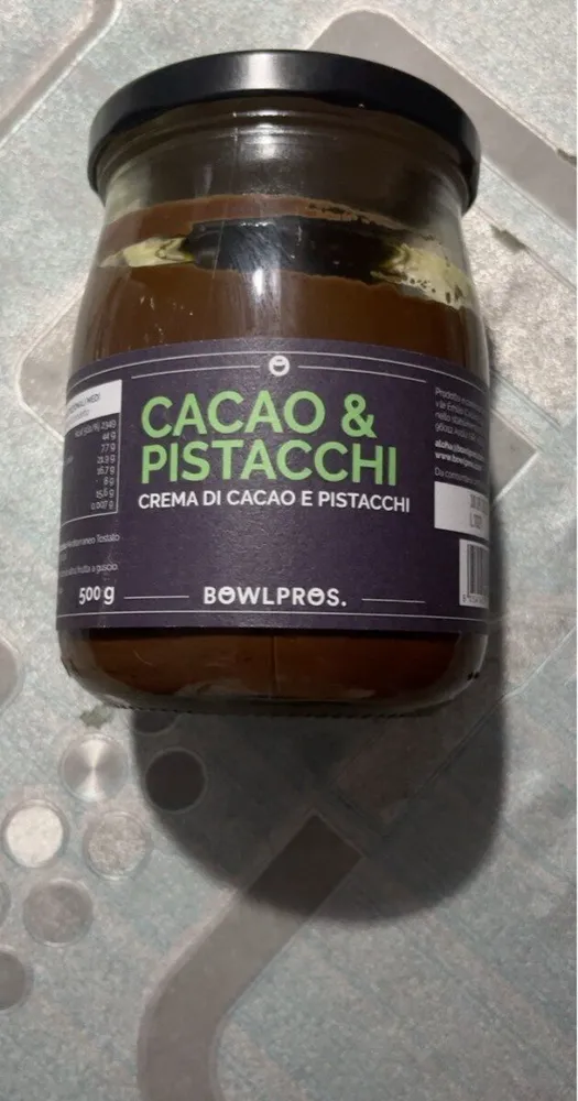 Crema di cacao e pistacchi