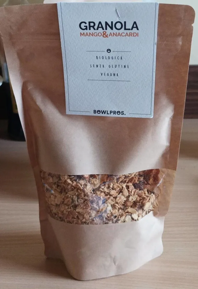 Granola mango e anacardi