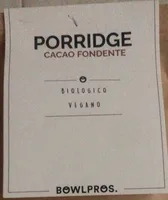 Porridge cacao fondente