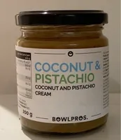 Crema de coco y pistacho