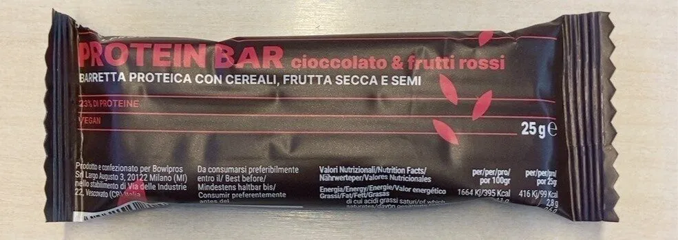 Protein Bar cioccolato & frutti rossi