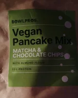 Vegan pancake mix matcha e chocolate chips