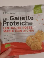 Gallette proteiche Lenticchie rosse, Mais e Semi di Chia