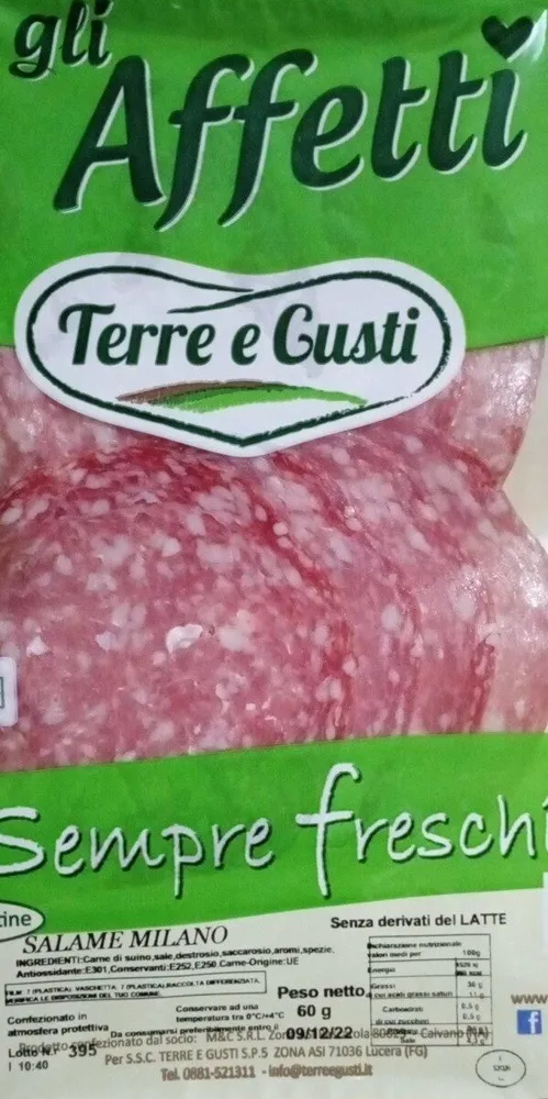 Salame Milano gli affetti
