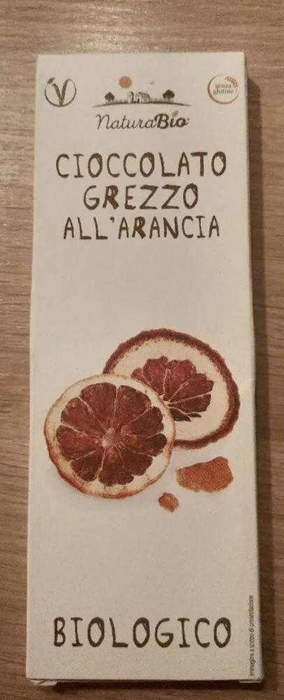 Cioccolato grezzo all'arancia
