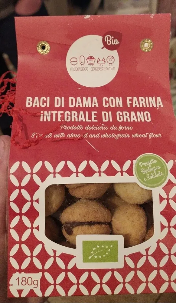 Baci di Dama con farina integrale di grano bio