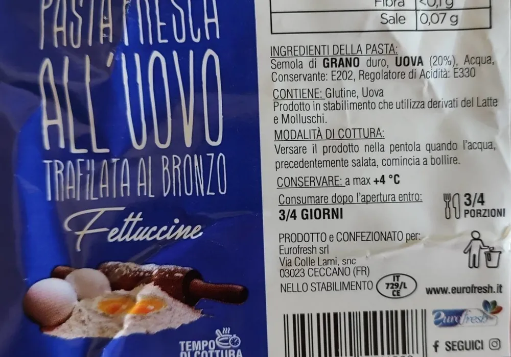 Fettuccine all'uovo