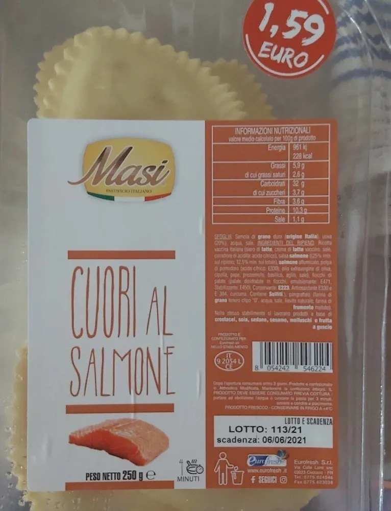 Cuori al salmone