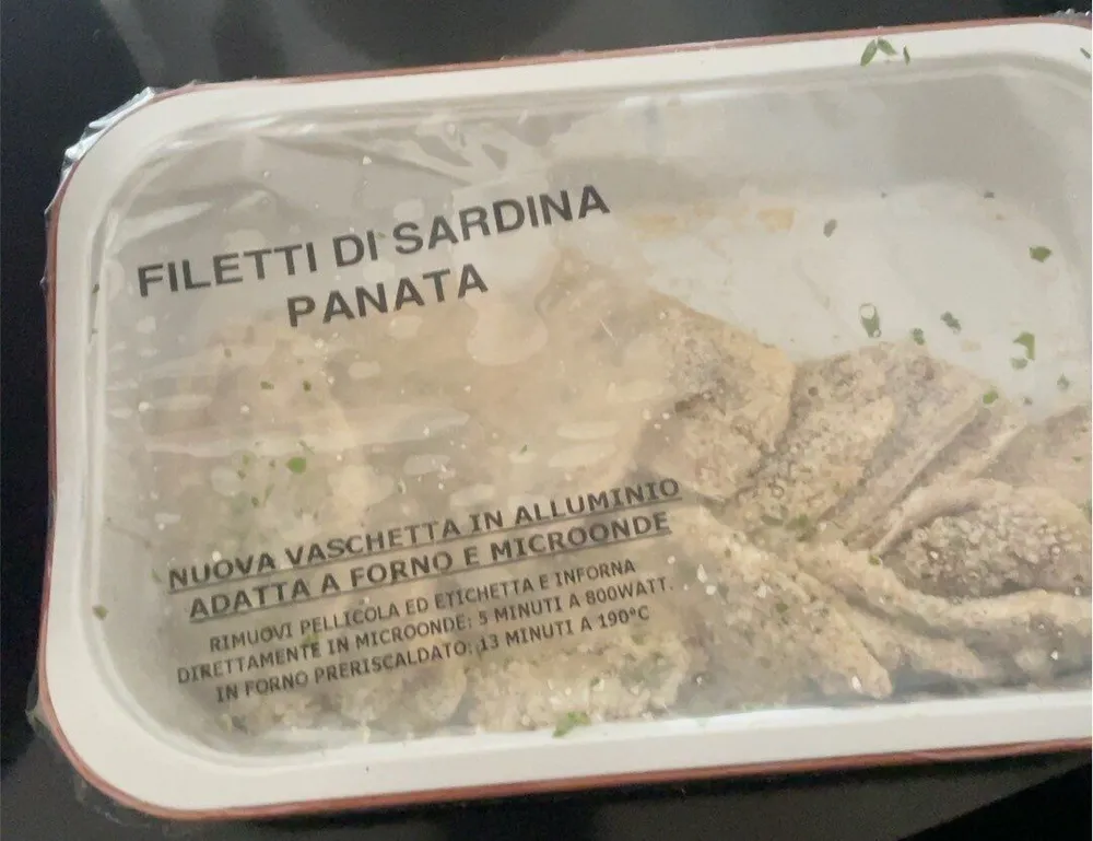 Filetti di sardina panata
