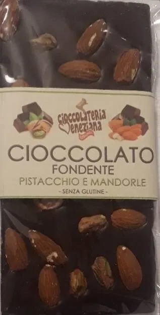 Cioccolato Fondente pistacchio e mandorle