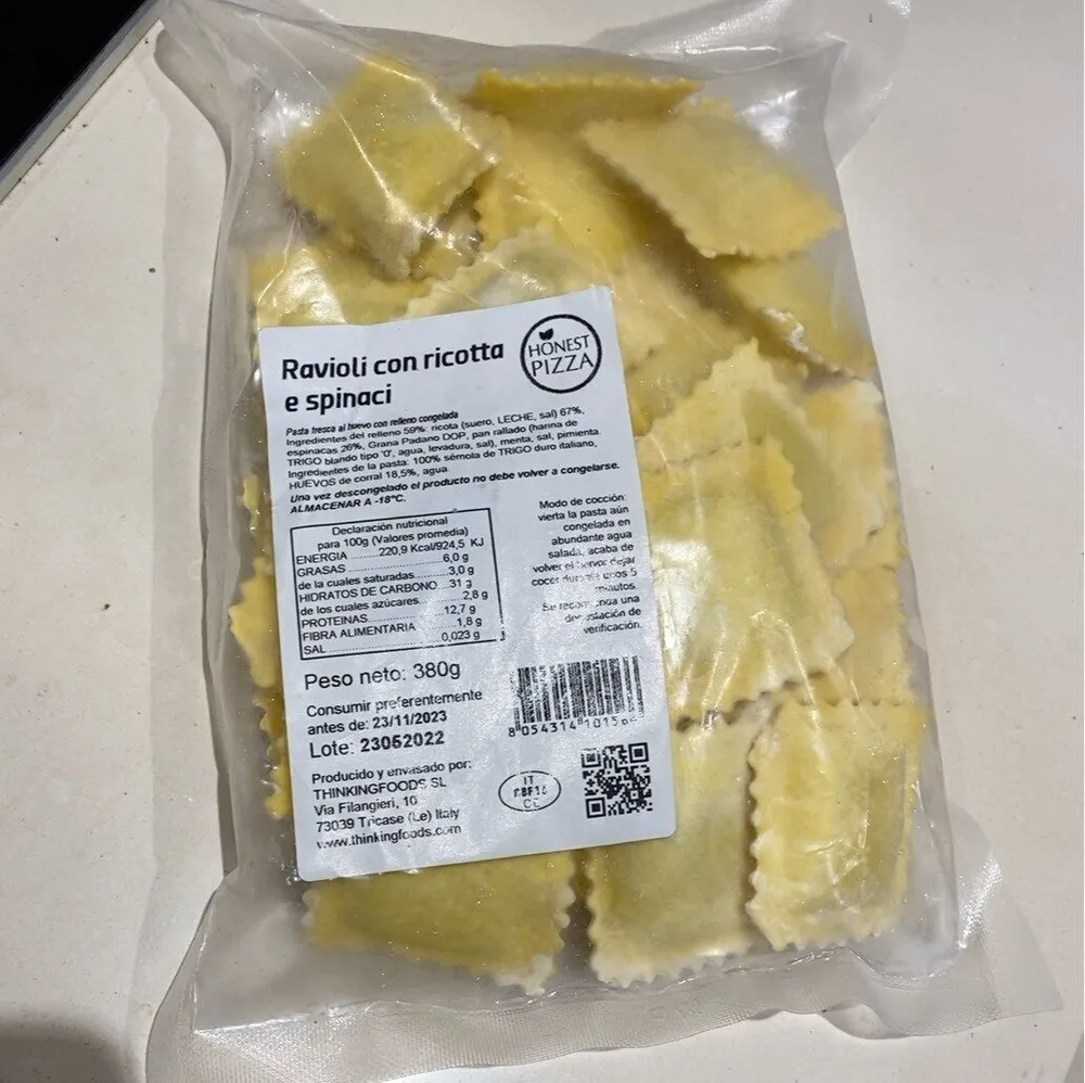 Ravioli ricotta e spinaci