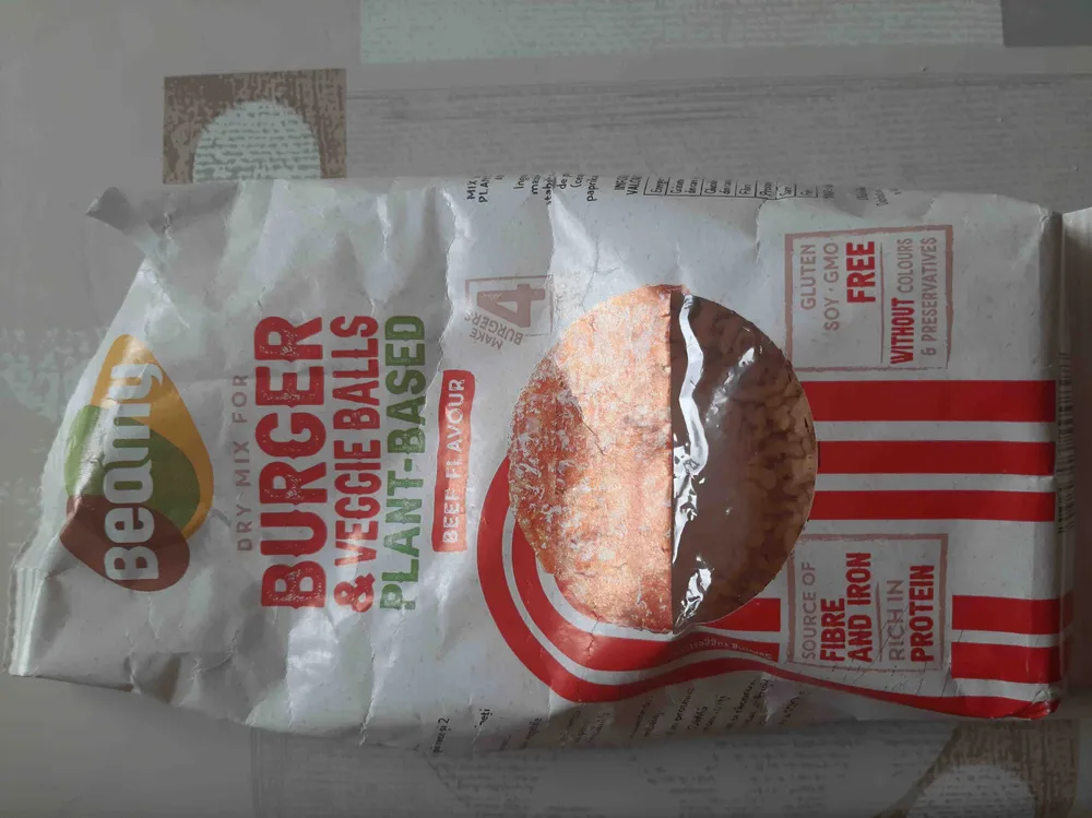 Dry mix for burger veggie ball