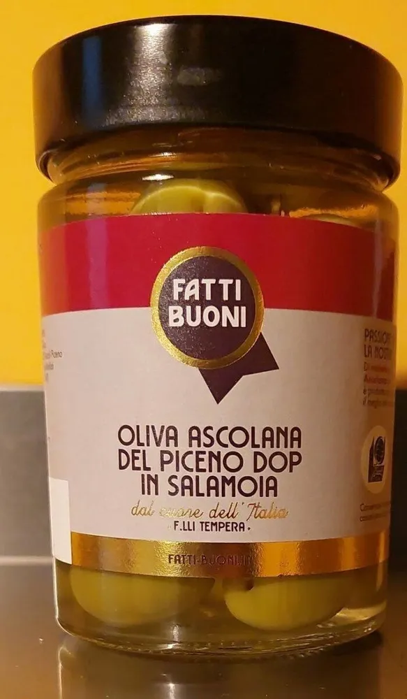 Oliva ascolana del piceno dop in salamoia