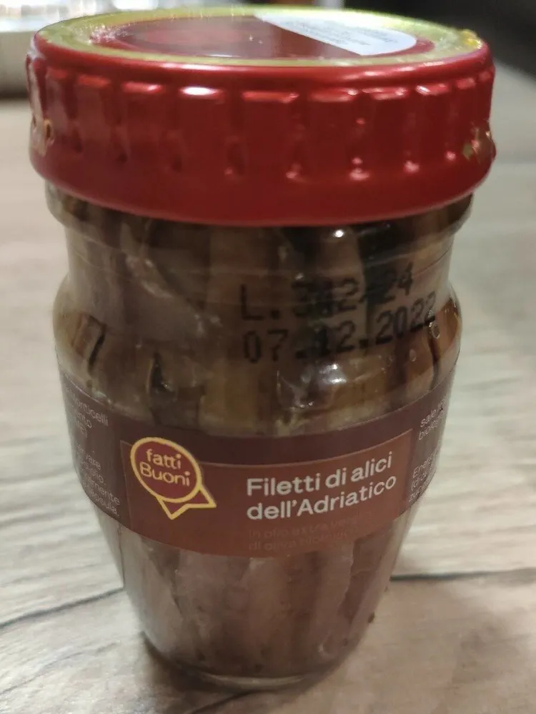 Filetti di alici dell'adriatico