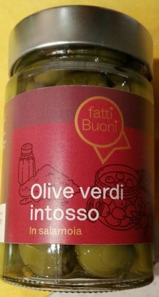 Olive verdi intosso in salamoia