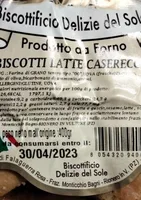 Biscotti latte caserecci