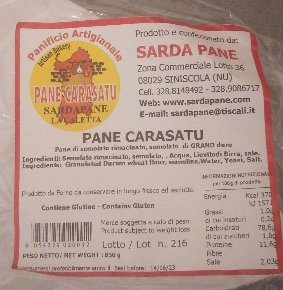Pane Carasatu