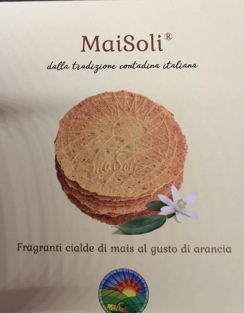 Cialde di mais all'arancia