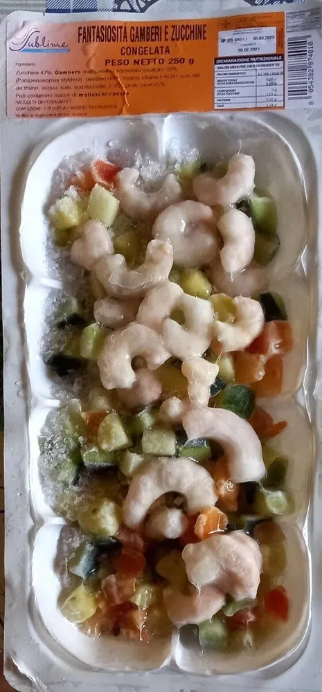 Gamberi e zucchine