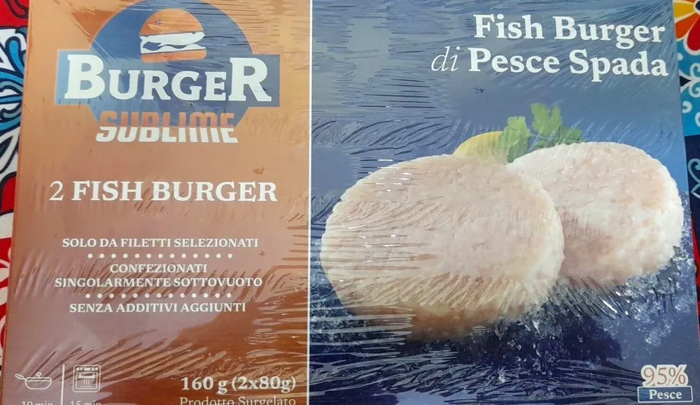 Fish burger di pesce spada
