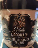 Gelato al cioccolato con latte di bufala
