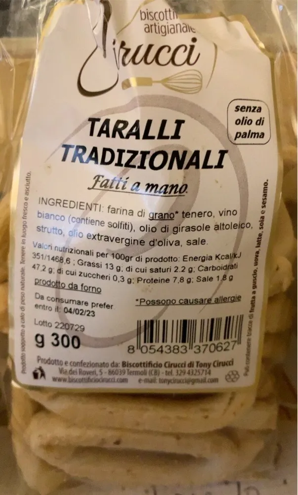 Taralli tradizionali