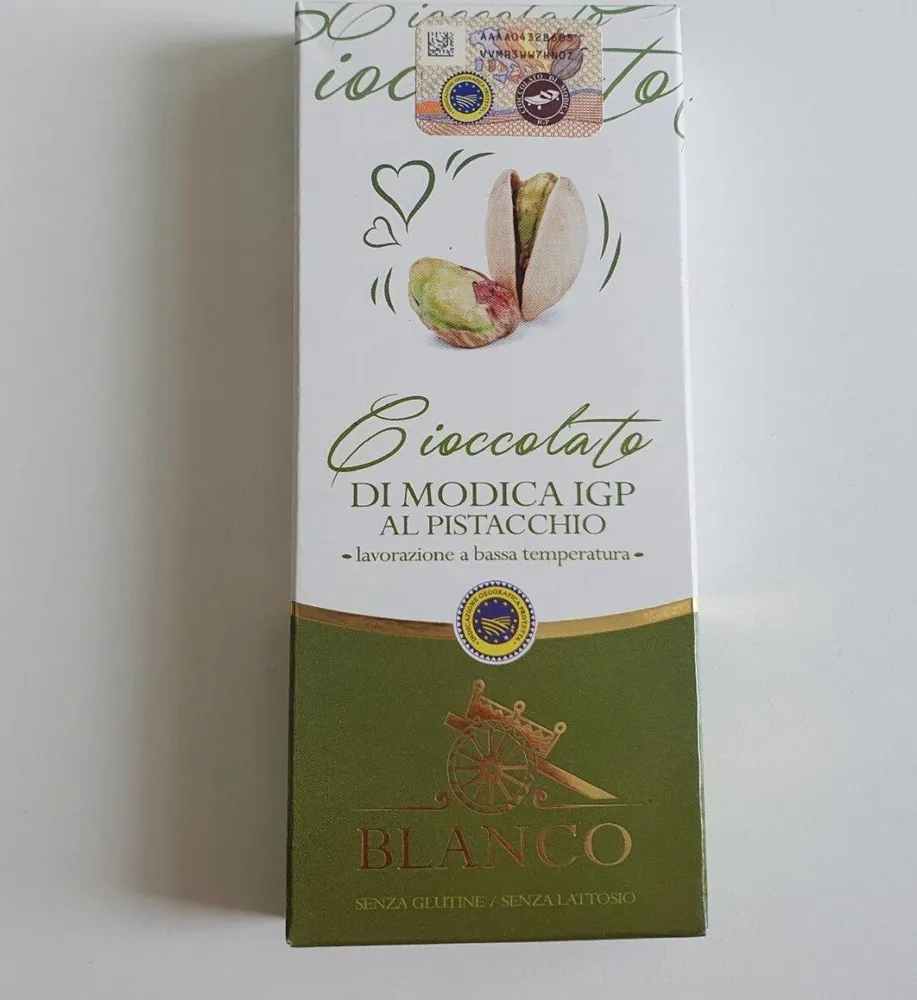 Cioccolato di modica io al pistacchio