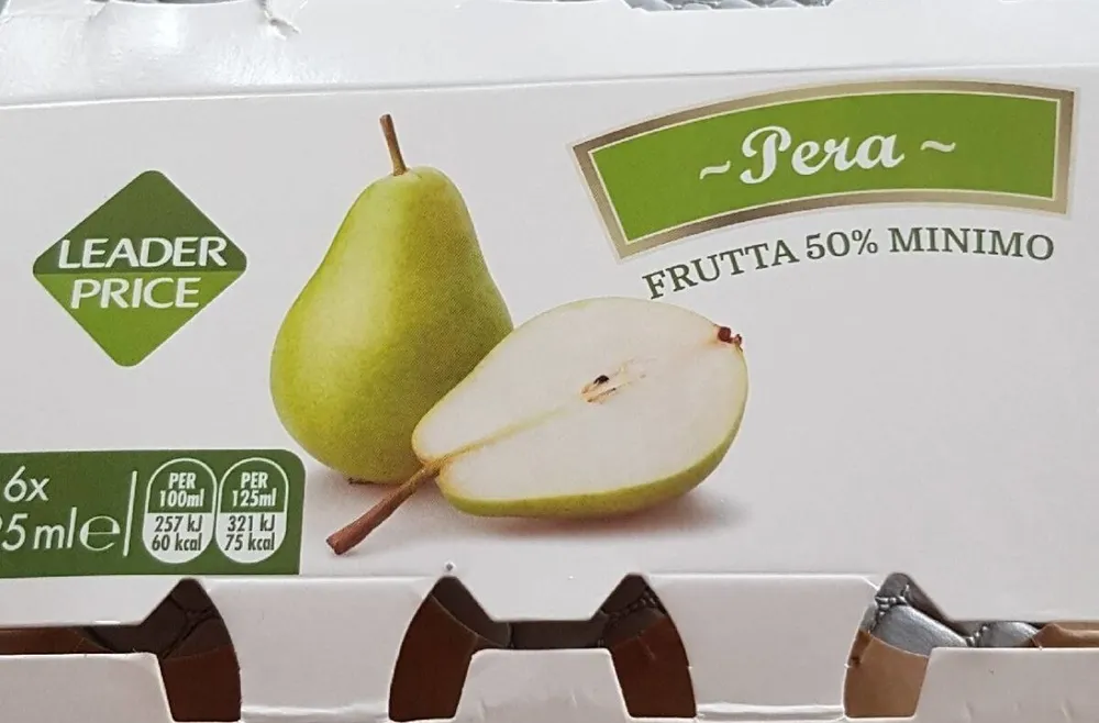 Pera frutta50%minimo