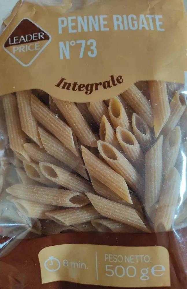 Pasta di semola integrale di grano duro Penne rigate