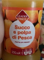Succo e polpa di pesca