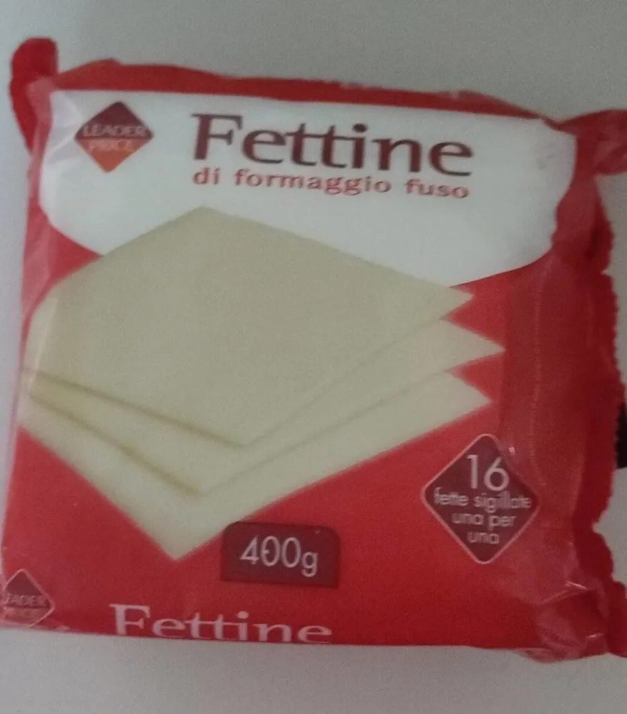 Fettine di formaggio fuso