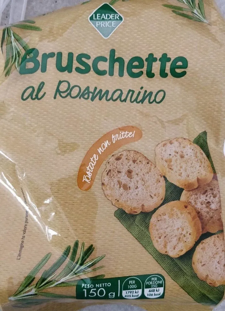 Bruschette Al rosimarino