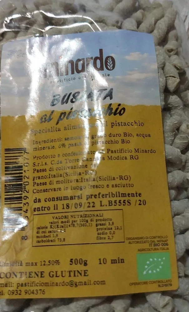 Busiate al pistacchio