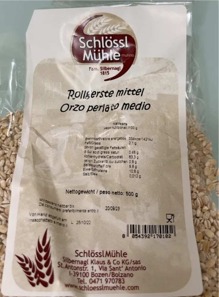 Orzo perlato medio