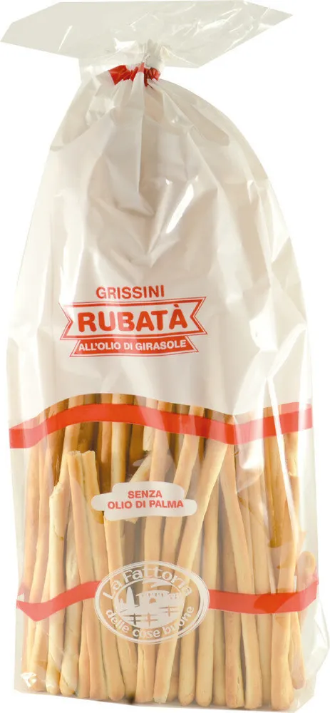 Grissini rubata di tipo all'olio di girasole