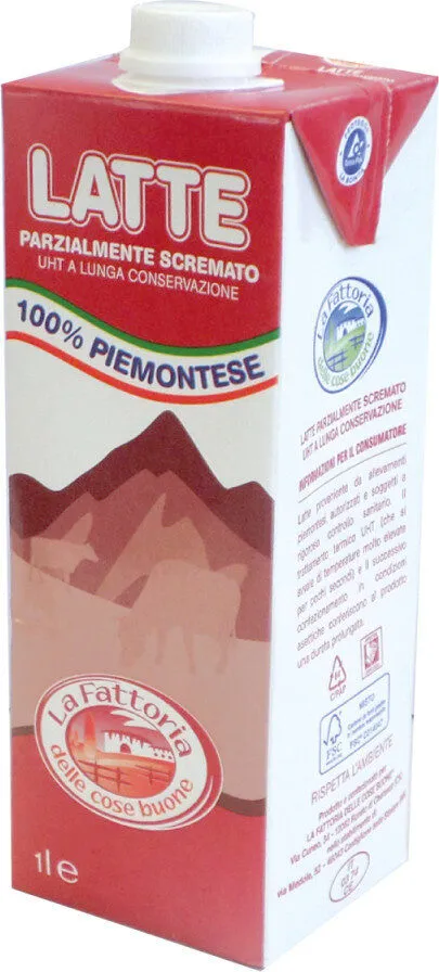 Latte parzialmente scremato piemontese