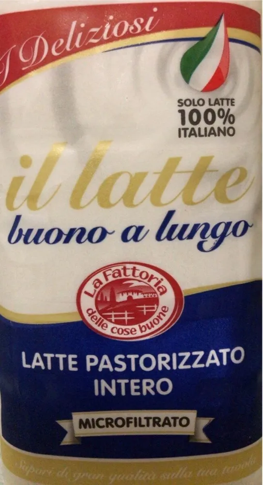 Latte pastorizzato intero