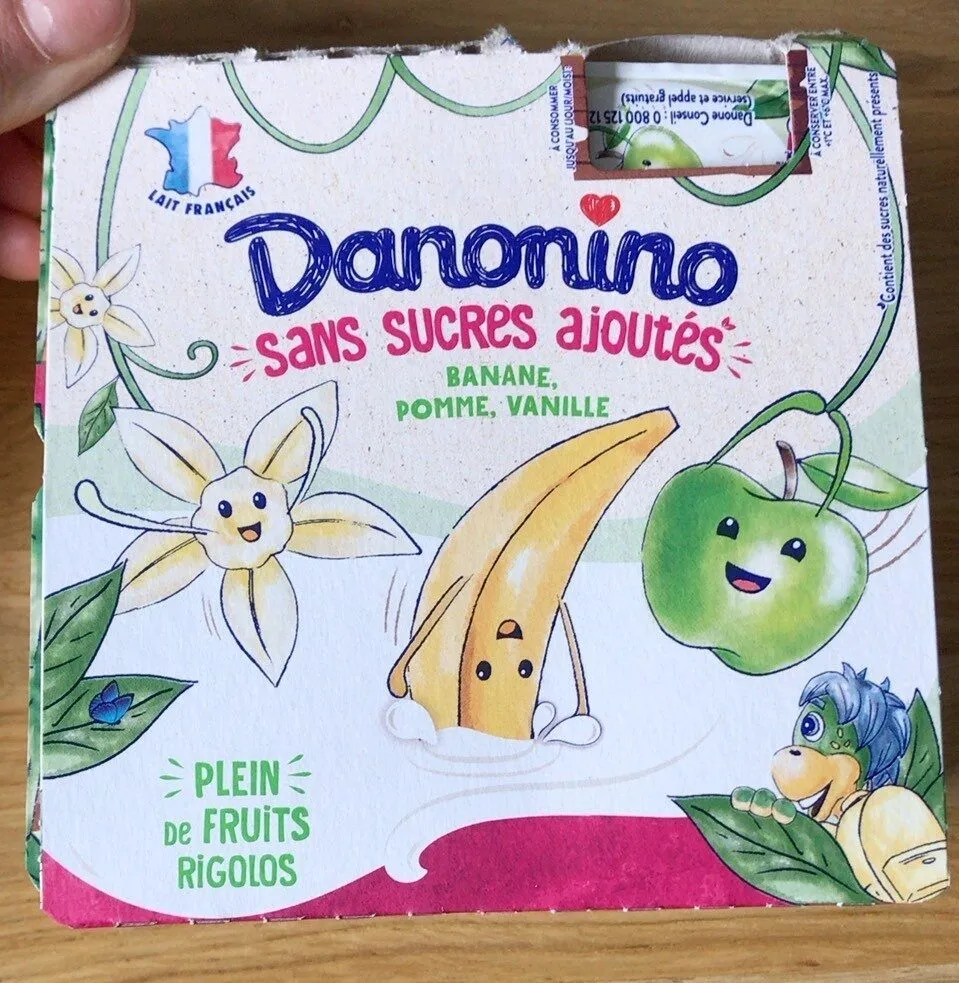 Danonino "sans sucres ajoutés"