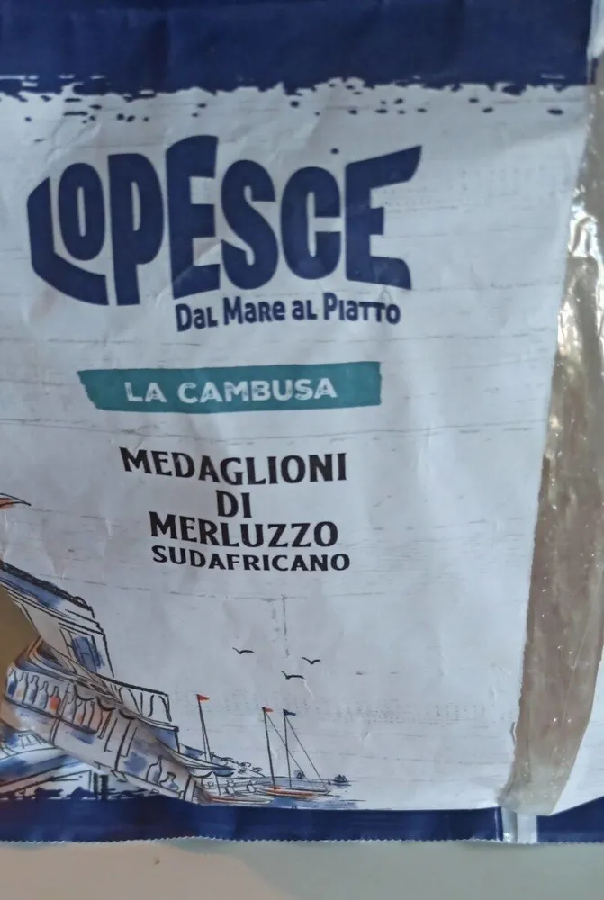 Medaglioni di merluzzo sudafricano congelati
