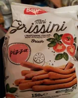 Mini grissini traditional italian mini breadstick snack pizza