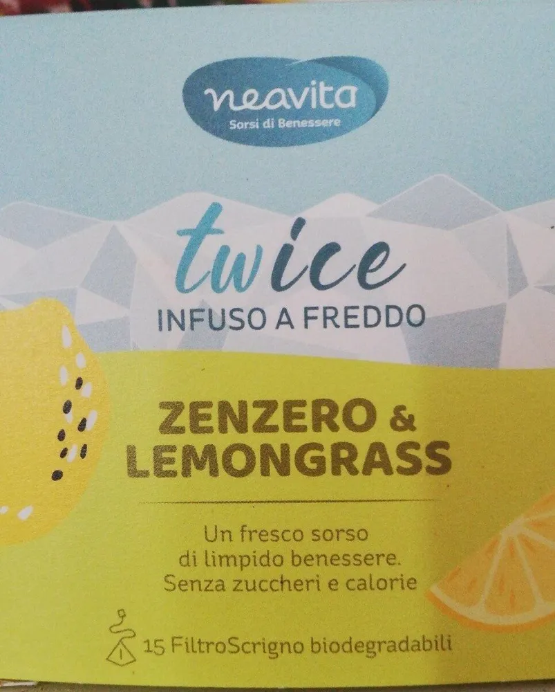 Twice infuso a freddo zenzero e lemongrass