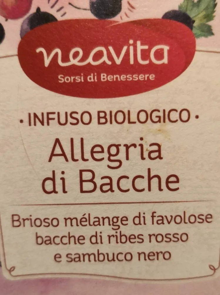 Infuso biologico allegria di bacche