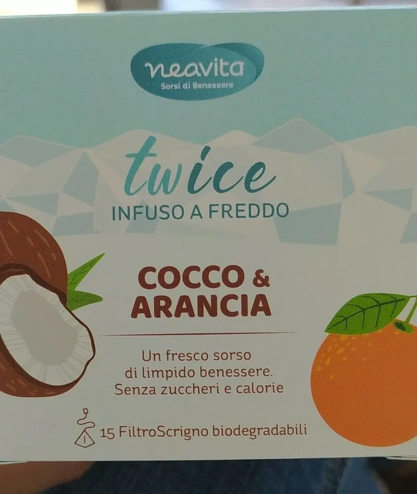 Twice infuso a freddo cocco e arancia