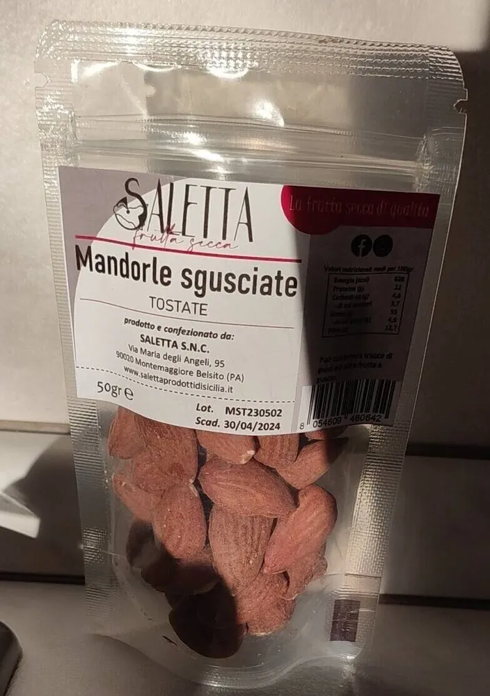 Mandorle sgusciate tostate