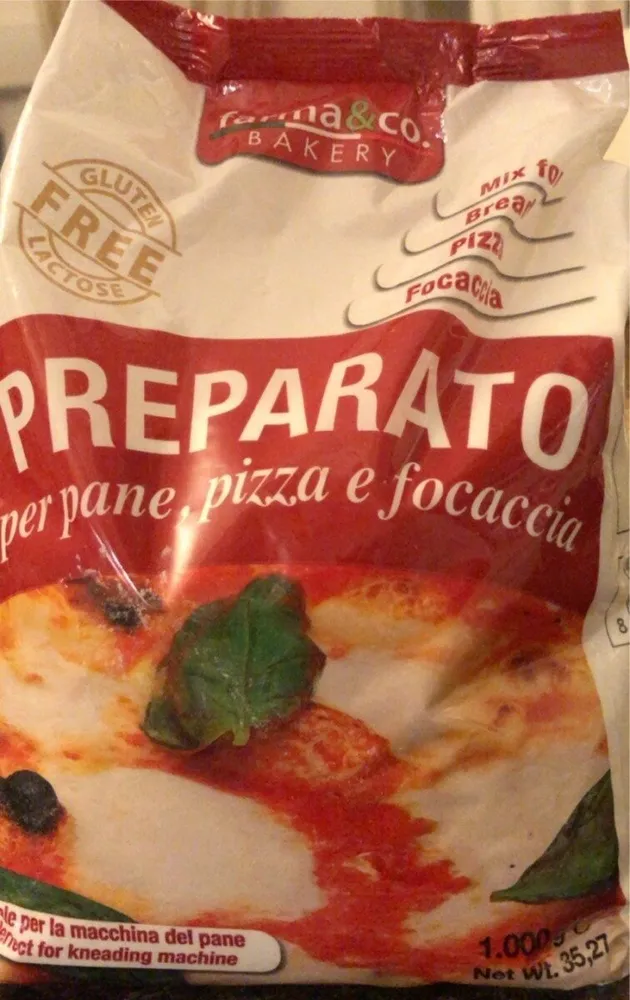 Preparato per pane pizza e focaccia