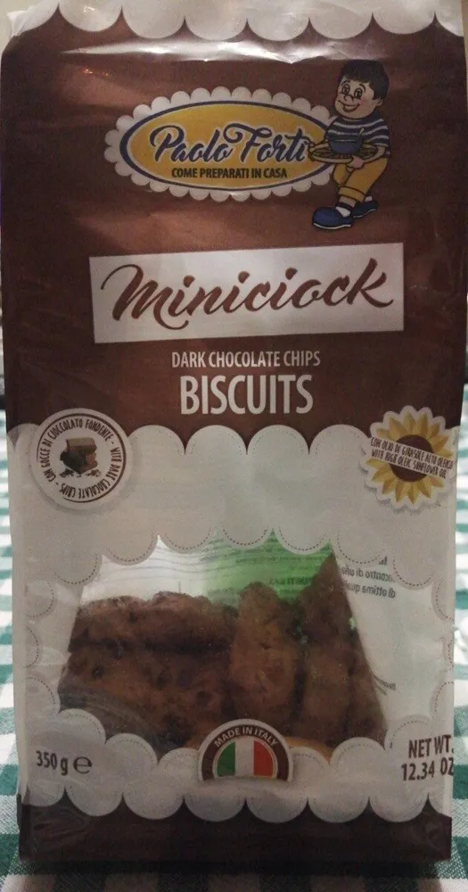 Miniciock - Dark chocolate chips biscuits