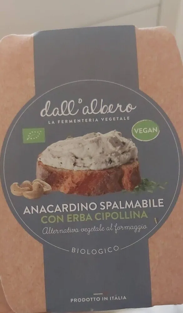 Anacardino spalmabile con erba cipollina